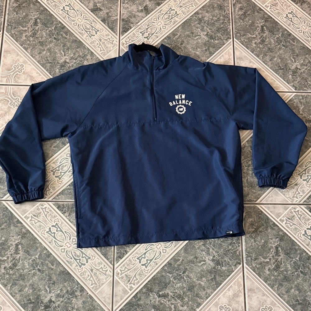 New Balance Navy Half-Zip Jacket